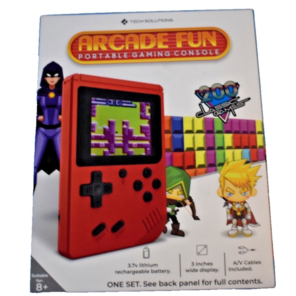 Merkury Innovations Arcade Fun Portable Gaming Console 200 Games TS-PGC01